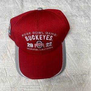 Ohio State baseball hat.